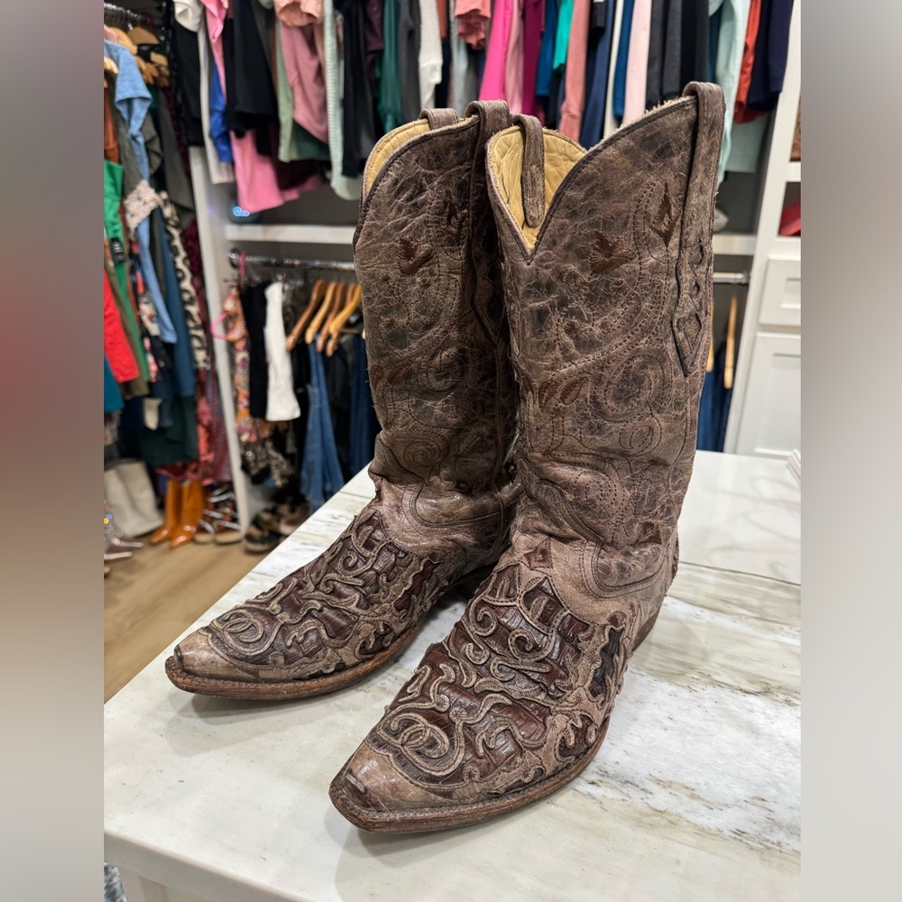 Corral Brown Western Cowboy Boots